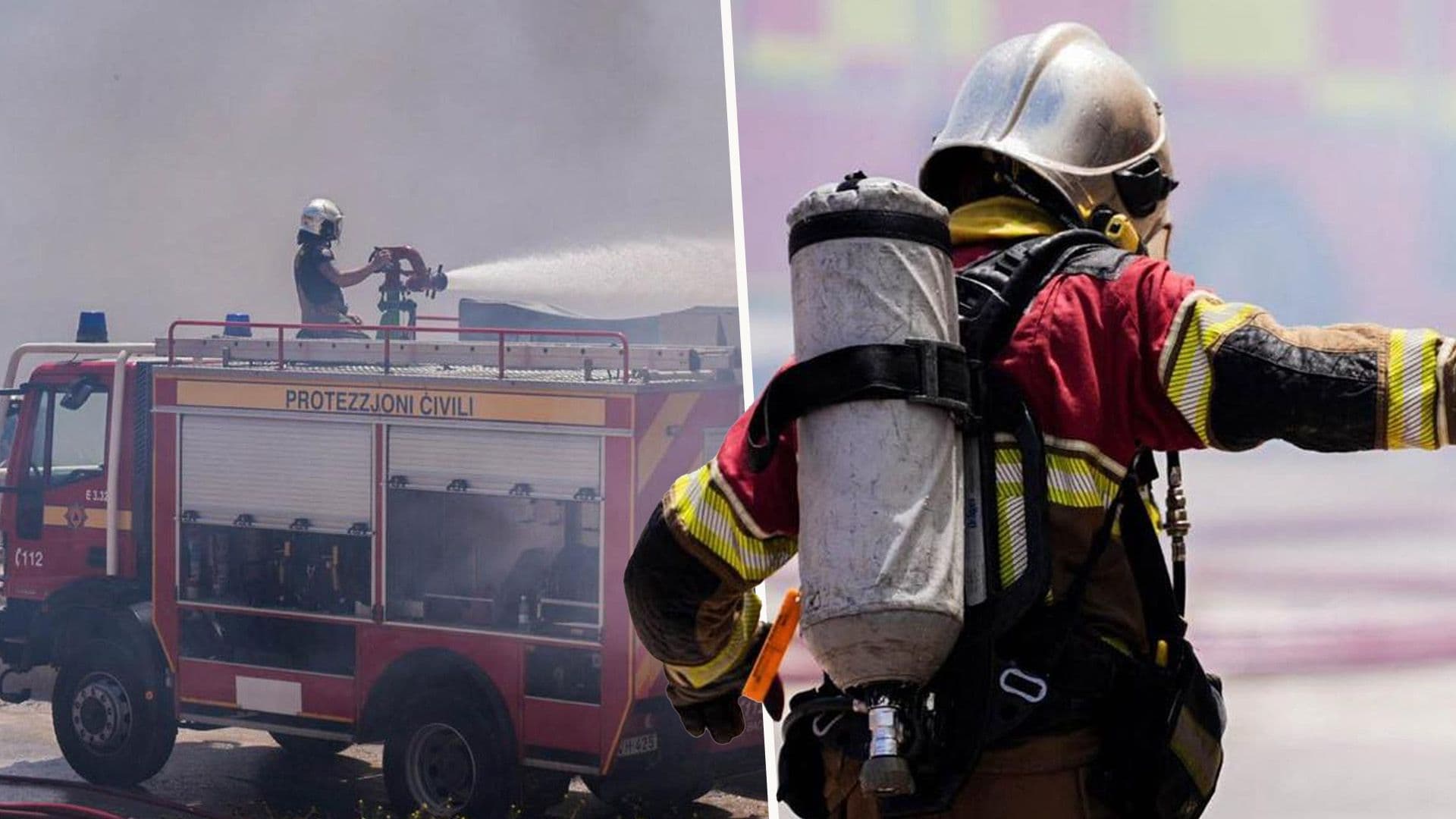 In Photos: Magħtab Industrial Fire Brought Under Control
