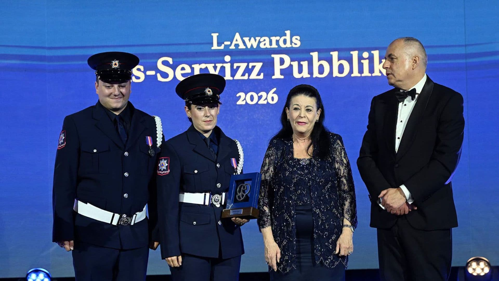 Civil Protection Malta Given The President's Award For Their Work During Storm Harry