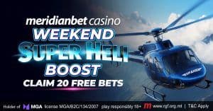 Meridianbet Launches Thrilling “Super Heli” Promotions for Players