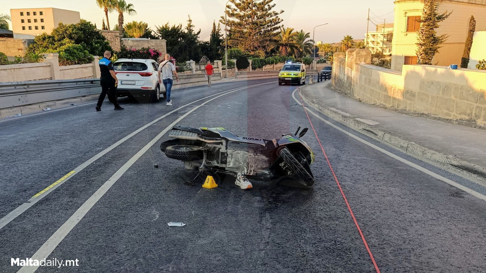 Motorcyclist At Risk Of Dying After Mosta Vehicle Crash