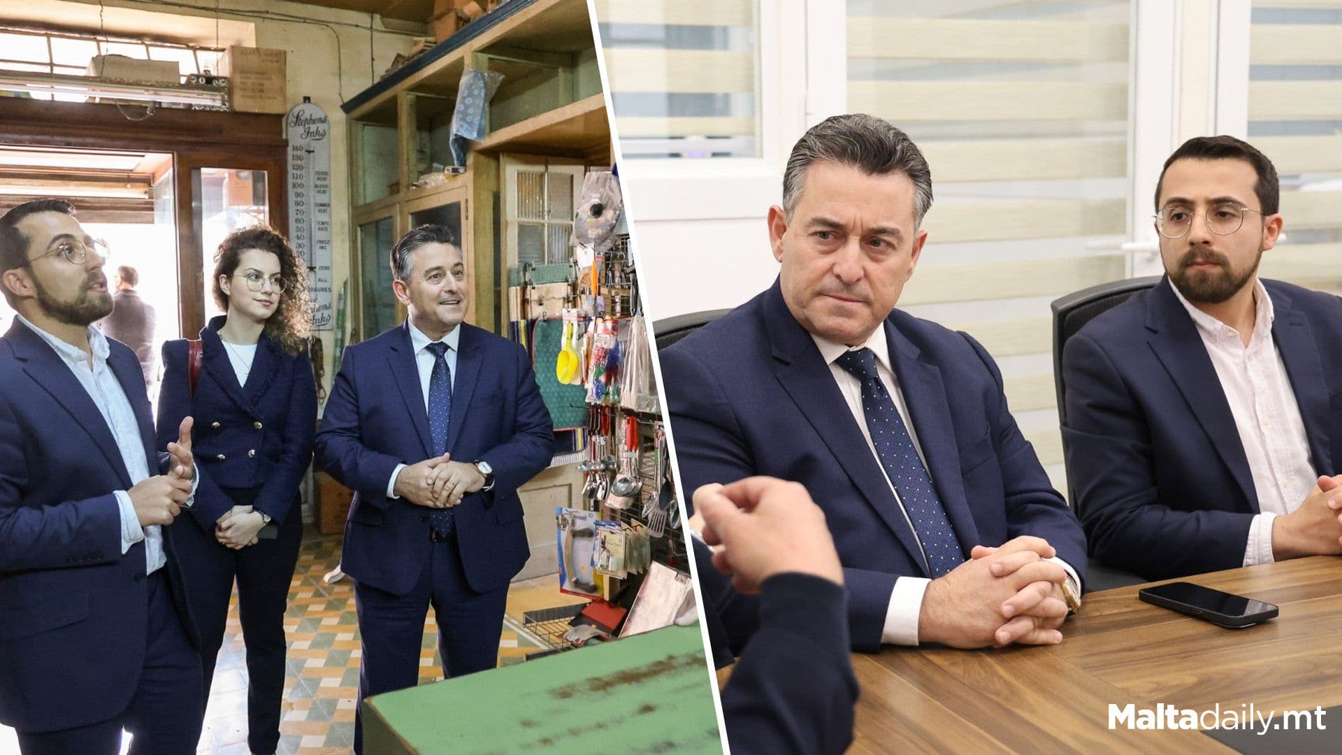 Leader Of The Nationalist Party Presented With The Floriana Regeneration Plan