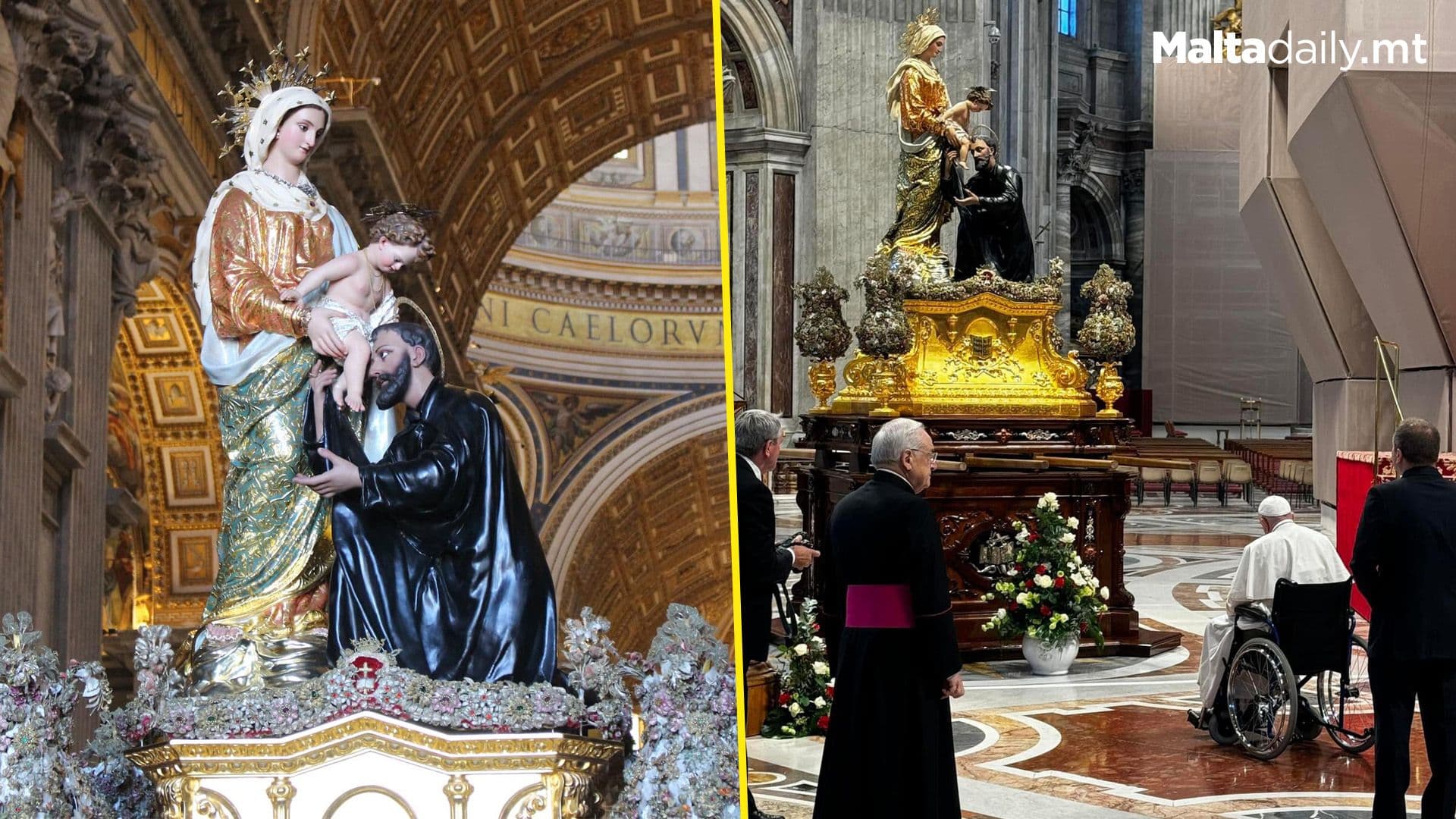 Pope Francis Blesses Ħamrun’s Patron Saint St. Cajetan