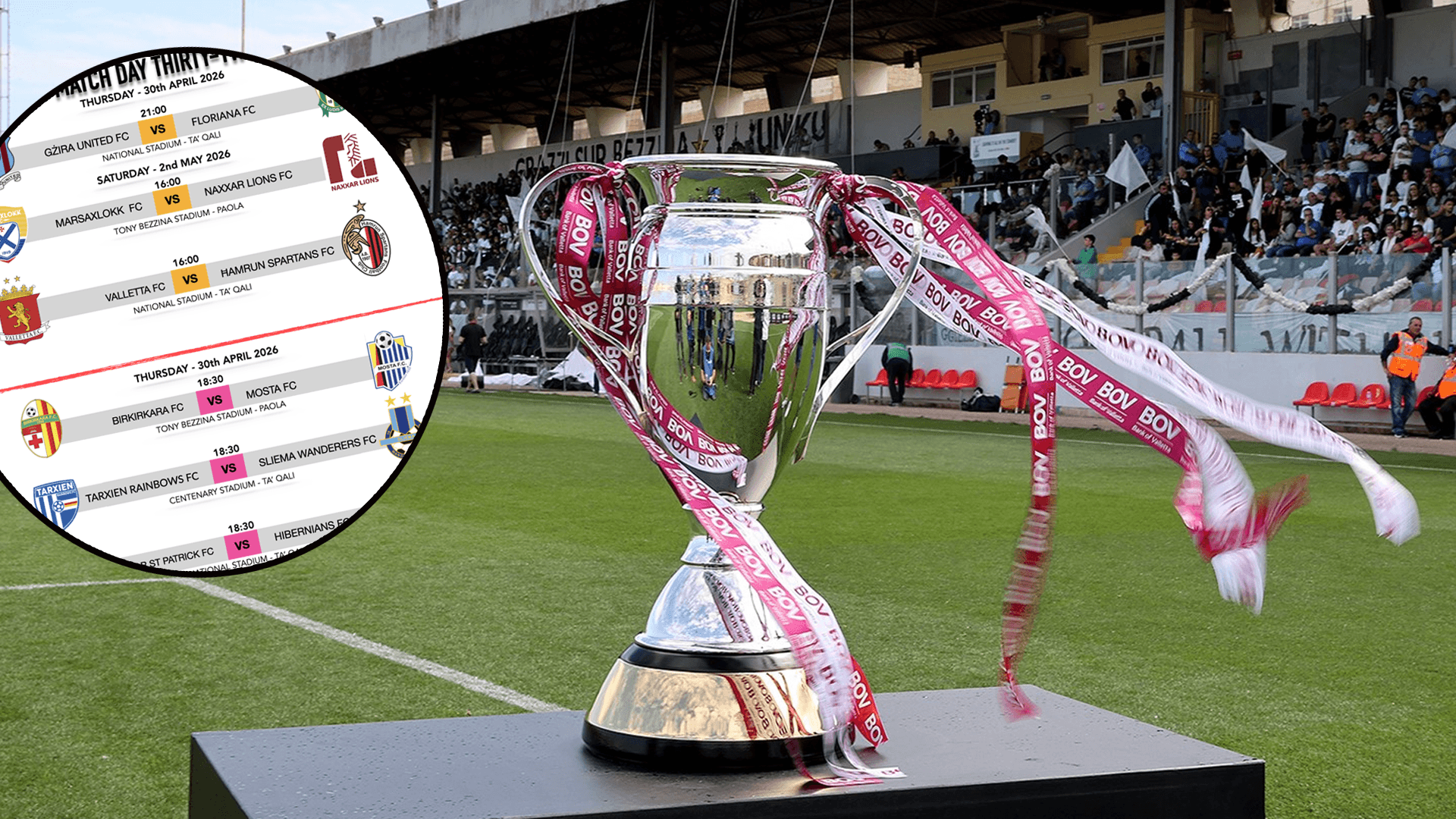 Fixtures For YoHealth Malta Premier Final Matchday Confirmed