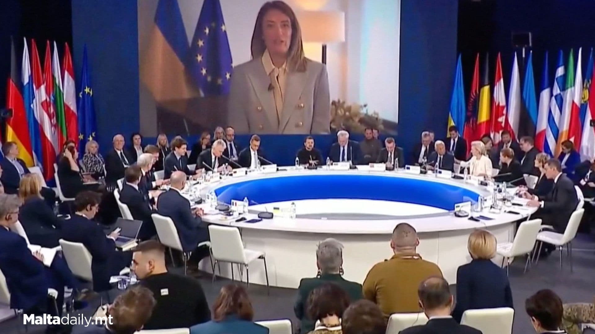 Metsola Reiterates Support For Ukraine 3 Years Since Invasion