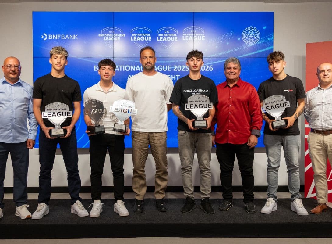 Malta FA celebrates youth football excellence at BNF Awards Night