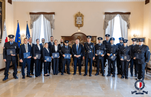 45 New Officers Join Malta Police Force as Inspectors and Community Support Officers