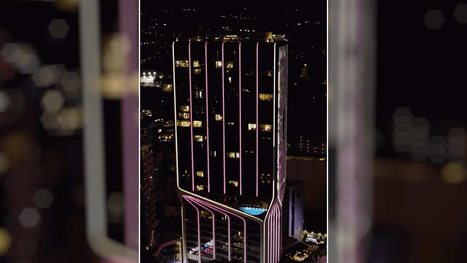 Mercury Tower Turns Pink For Pink October