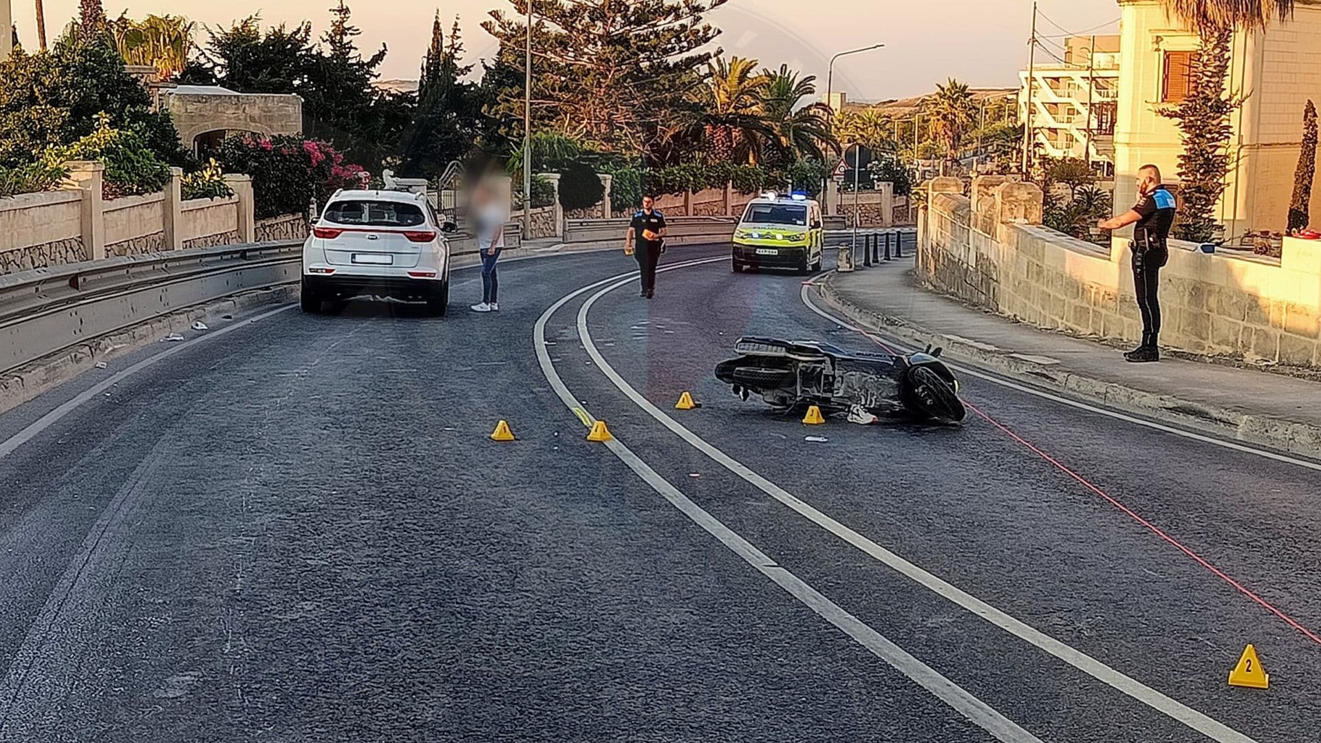 Motorcyclist At Risk Of Dying After Mosta Vehicle Crash