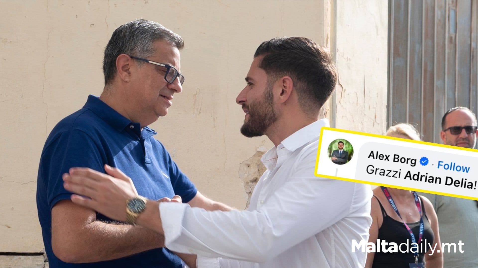 Alex Borg Thanks Adrian Delia For His Support And Pledges To Work Together