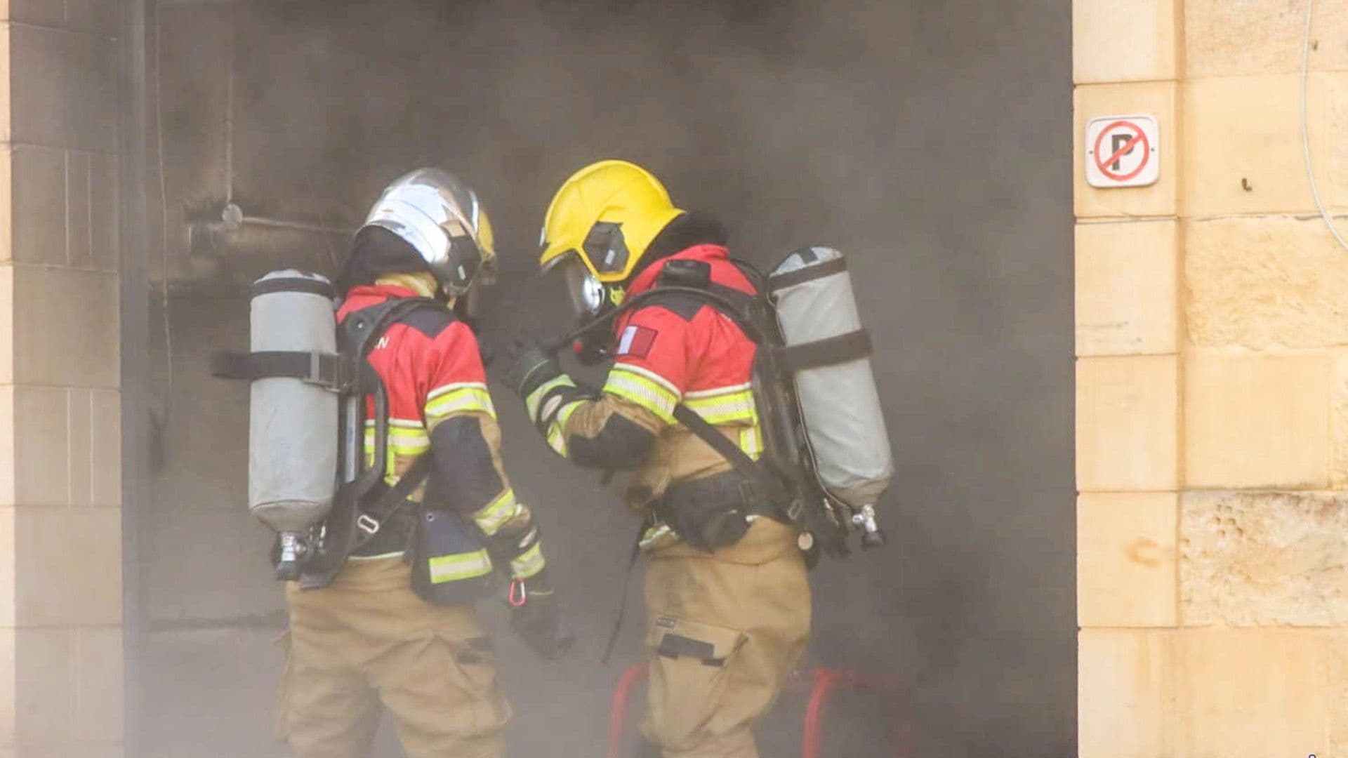 Civil Protection Battle Structure Fire In Għarb, Gozo