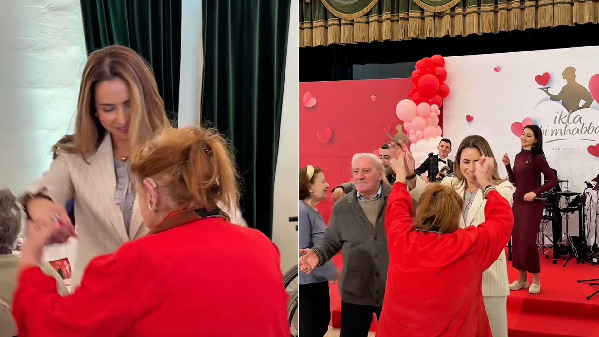 Lydia Abela Dances With Elderly At Ikla Bi Mħabba