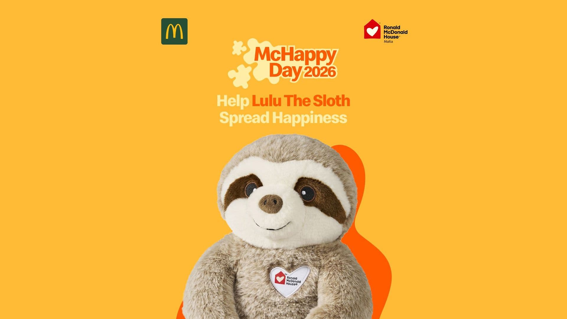 McDonald’s Malta Introduces Adorable Lulu The Sloth For A Very Special Cause