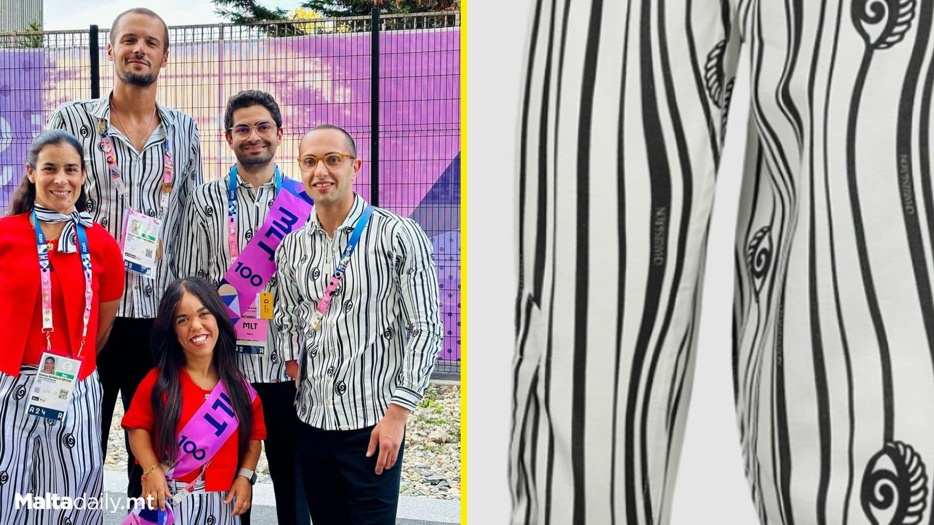 Maltese Paralympic Athletes Wear Charles & Ron to Paris Opening