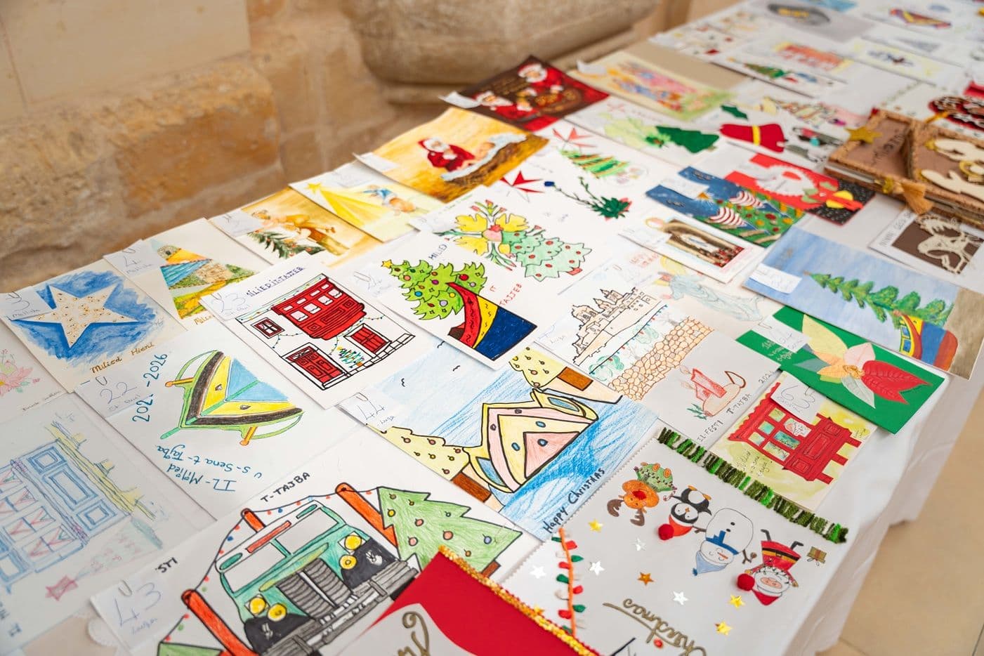Local Elderly Design Malta’s Official Christmas Cards