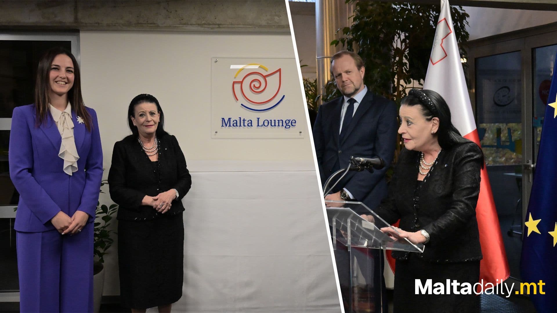 President Of Malta Inaugurates Malta Lounge At European Youth Centre