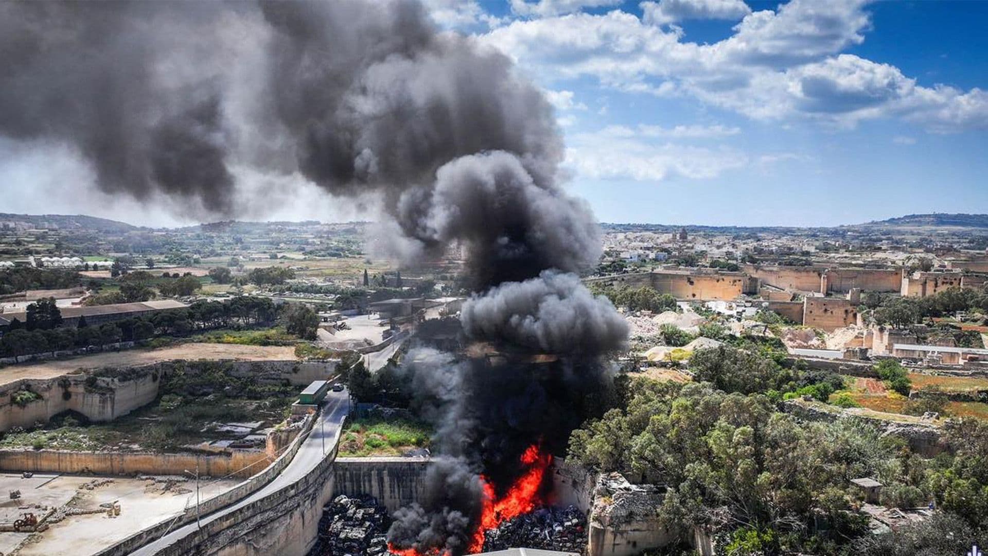 Mqabba Industrial Fire Brought Under Control