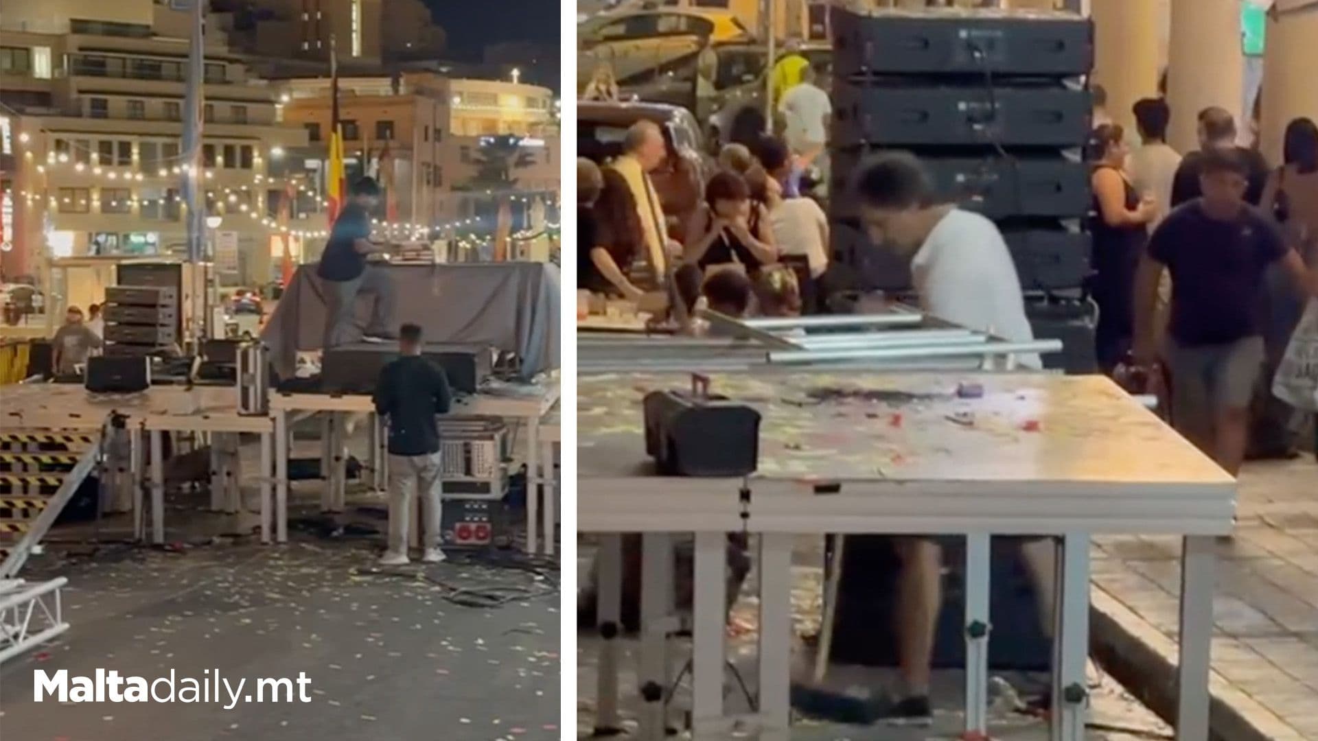 St Julian’s Mayor Leads By Example, Seen Cleaning Streets After Festivities