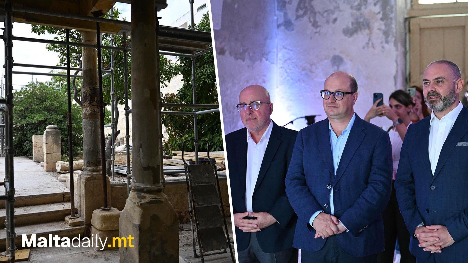 Restoration Works Begin At Villa Guardamangia