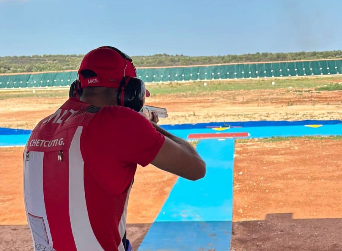 Chetcuti duo impress on opening day of trap shooting in Taranto