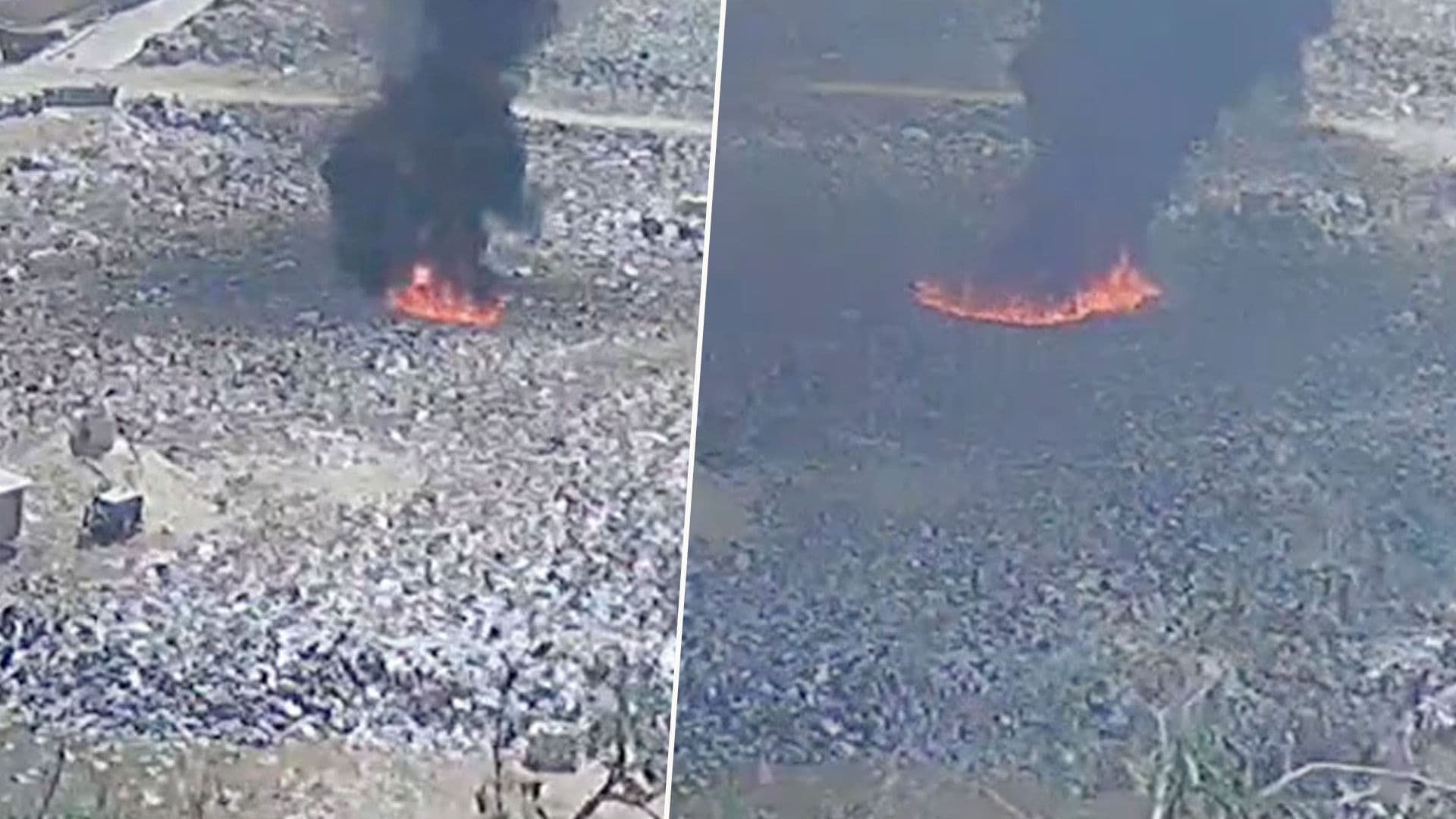 The Moment Flash Fire Began At Magħtab Landfill
