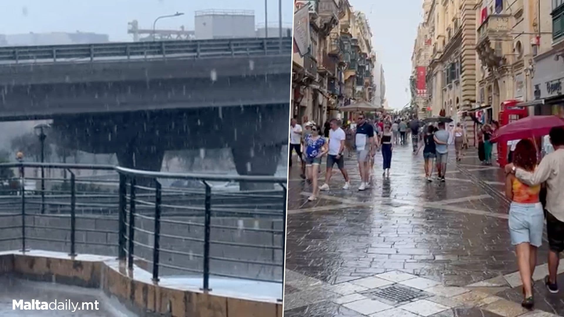 Rain Showers Hit Localities Around Malta