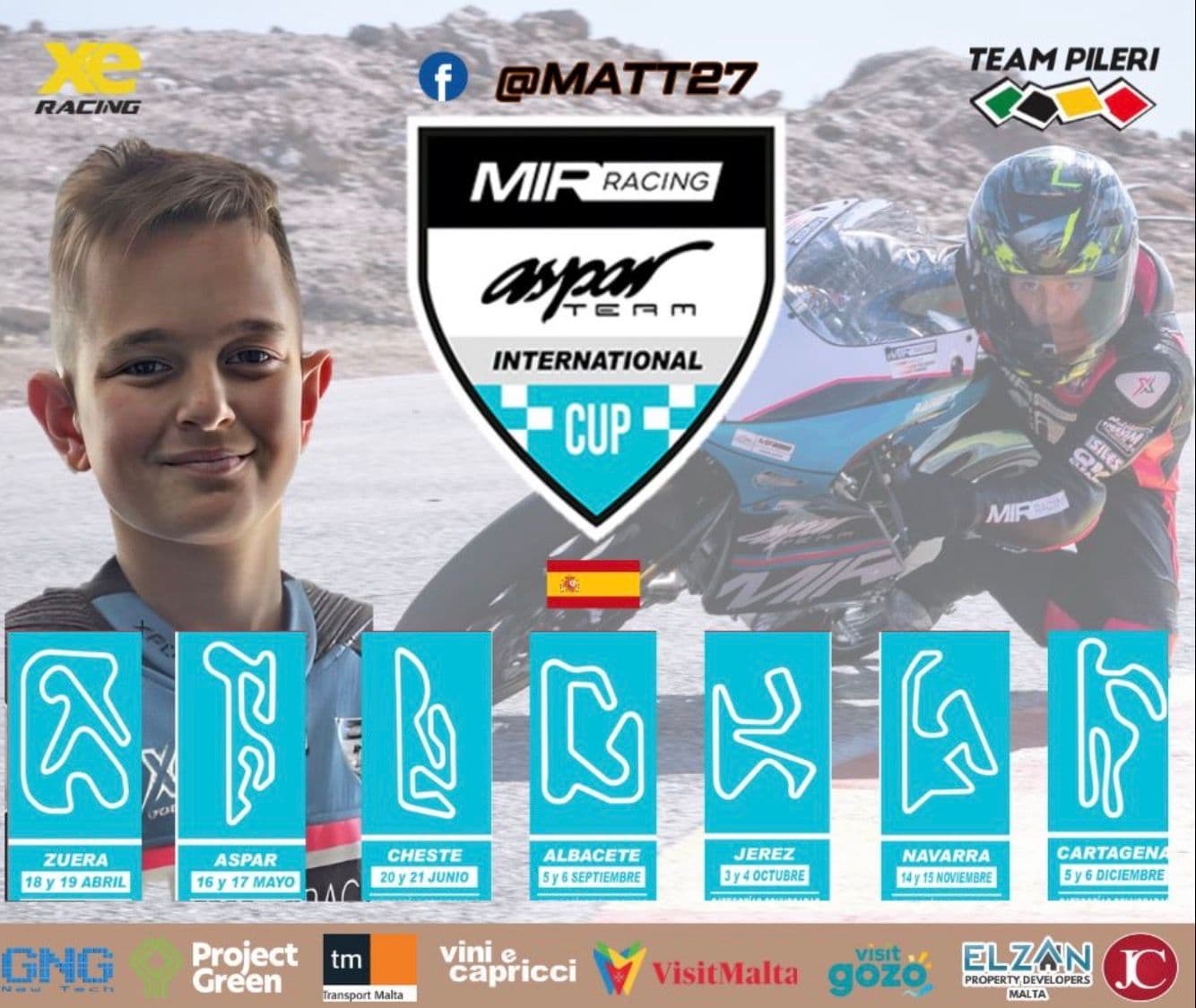 Young Prospect Matthias Sultana Steps into Moto5 Competition.