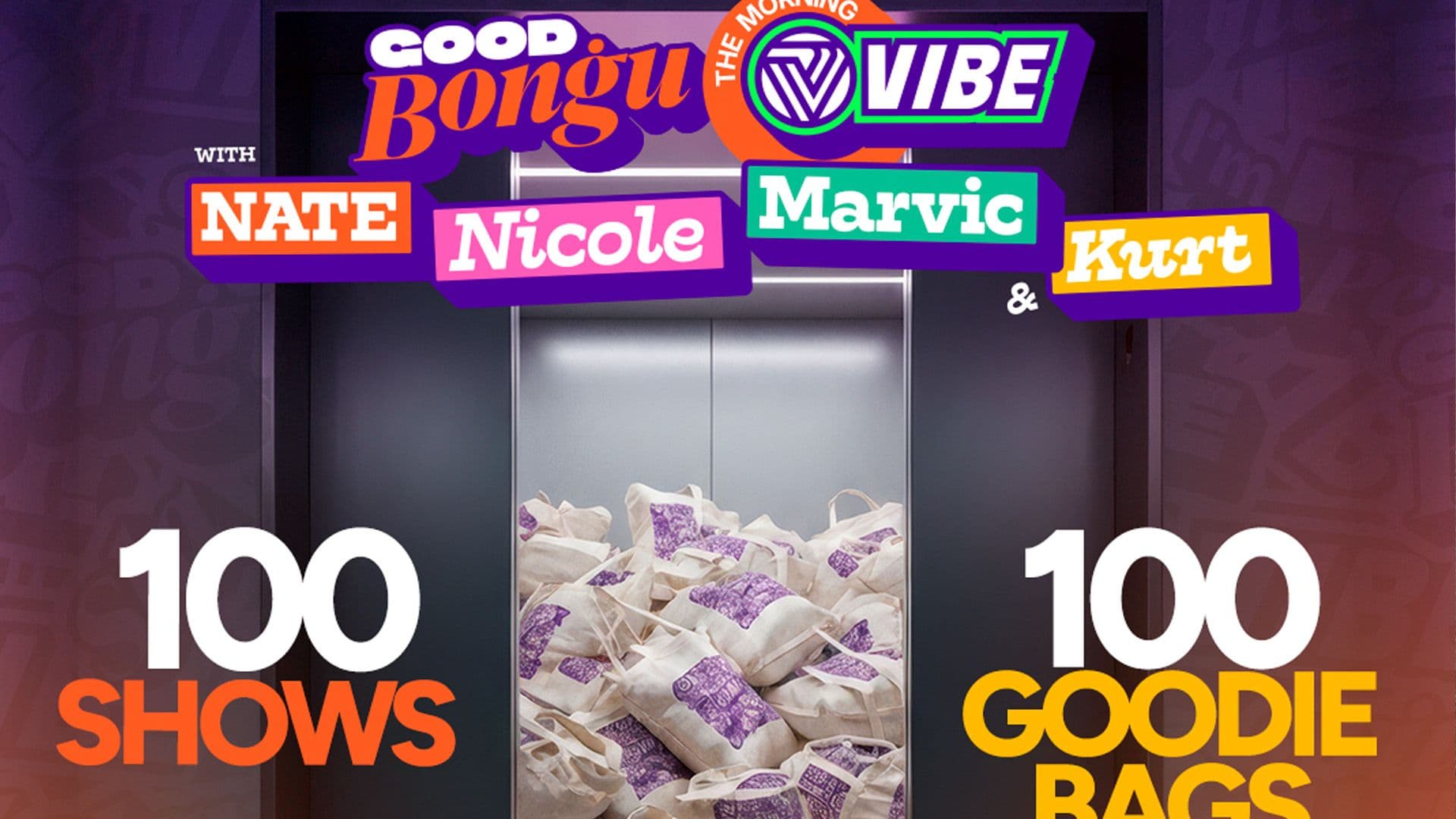 The Morning Vibe Celebrates 100th Show with Goodie Bag Donation Drive
