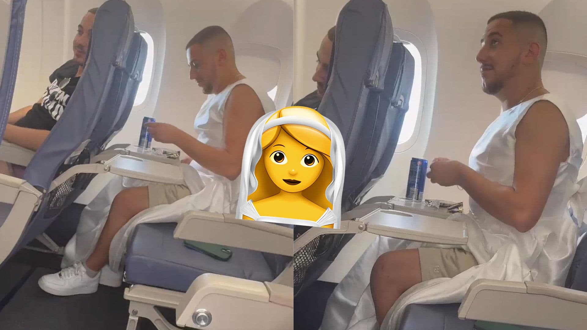 Man Spotted Wearing Bridal Dress On Flight to Ibiza