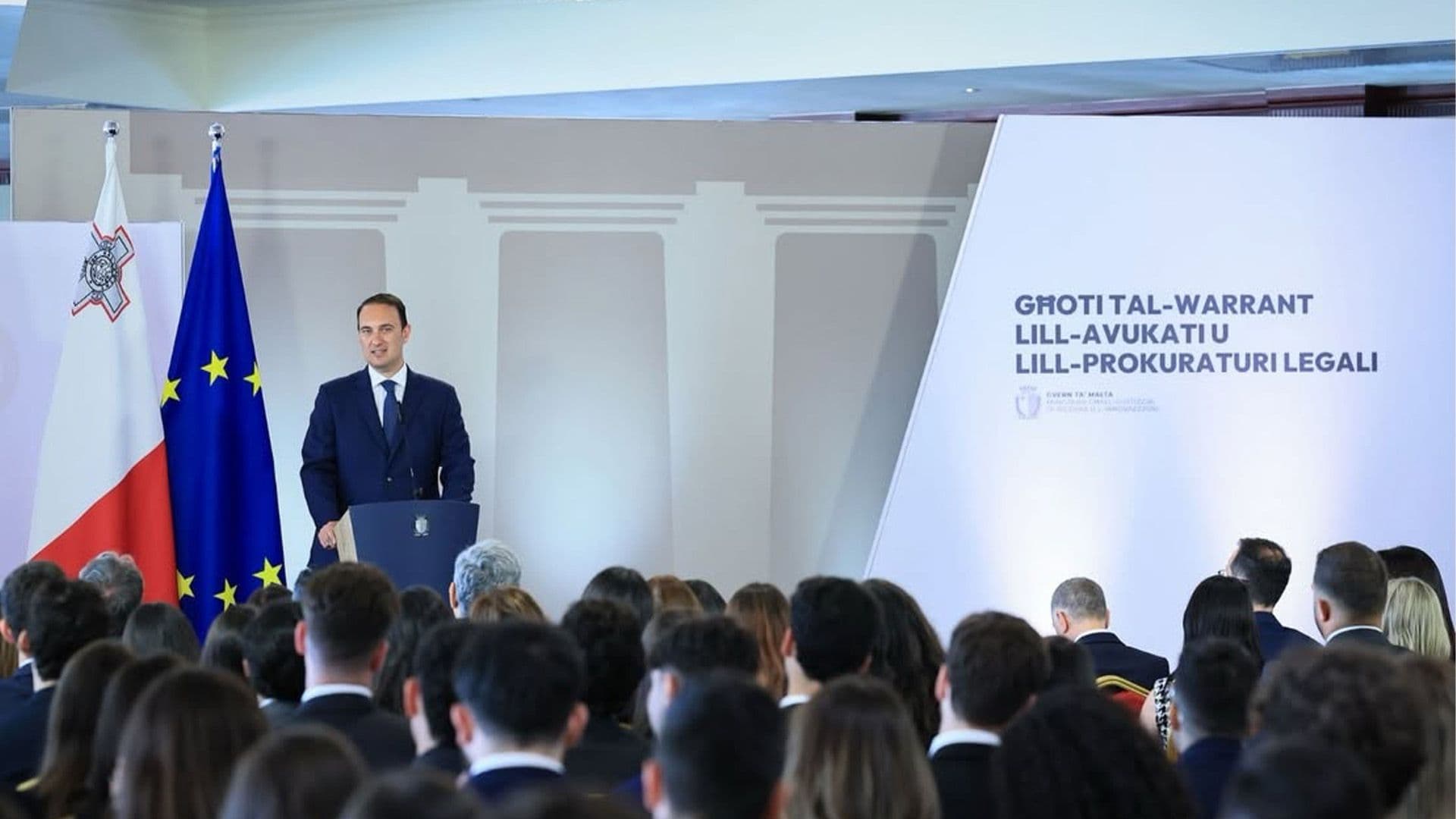Minister Clifton Grima Congratulates Newly-Warranted Lawyers And Legal Prosecutors