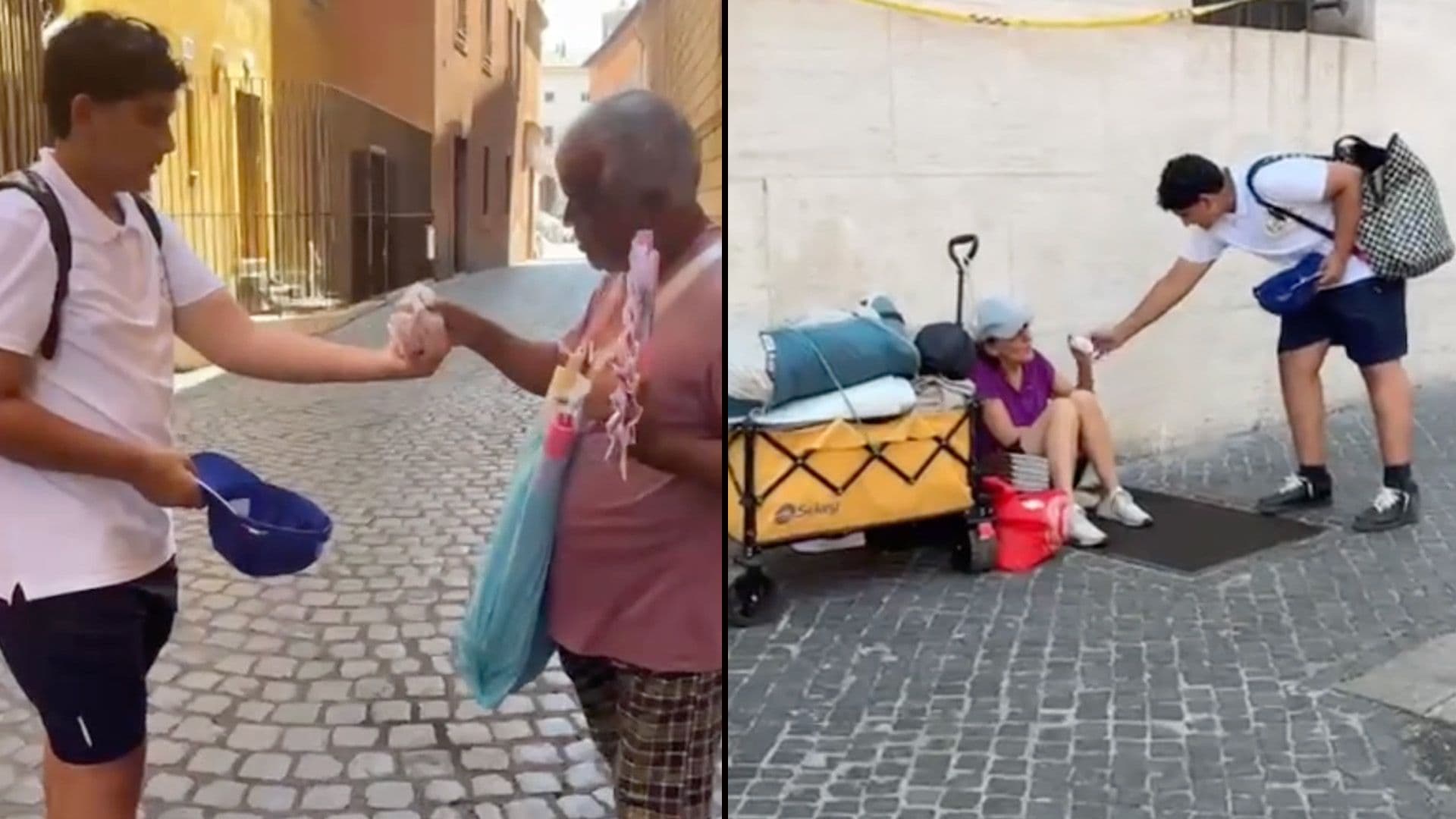 Maltese In Italy Go Viral As They Give Out Burgers To Homeless Persons