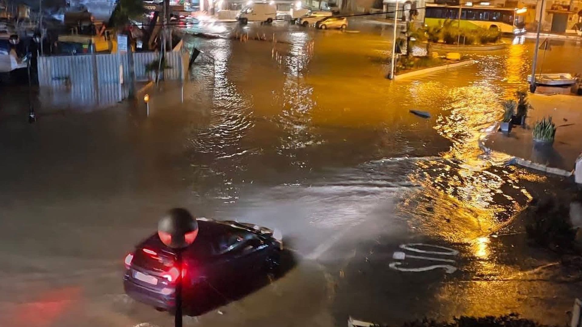 Marsaskala Floods As Storm Harry Hits Malta