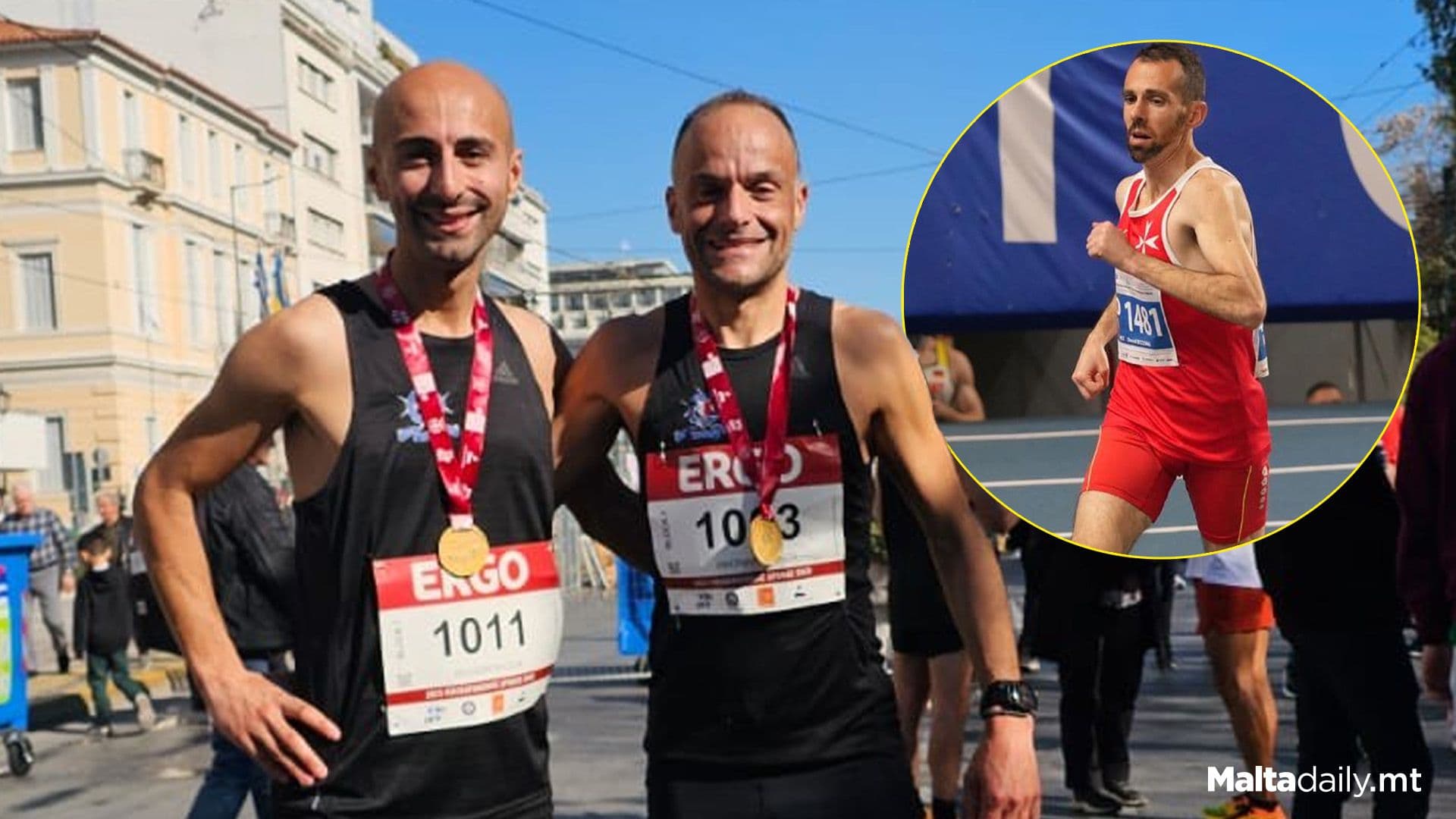 2 Malta Police Officers Shine At Athens Marathon
