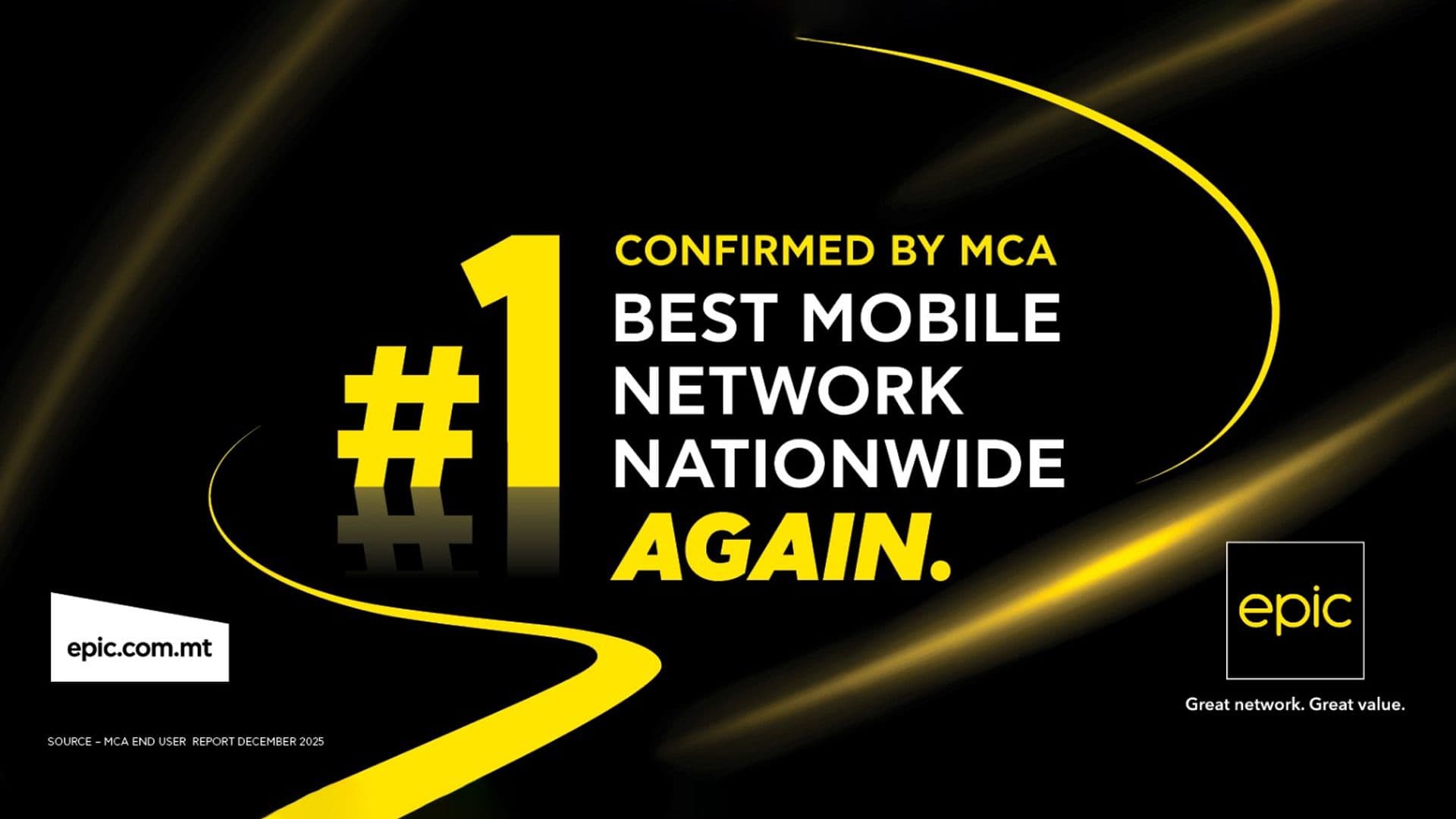 Epic Wins Again: Malta Communications Authority Benchmark Confirms Epic As Malta’s Best Network 2 Years Running