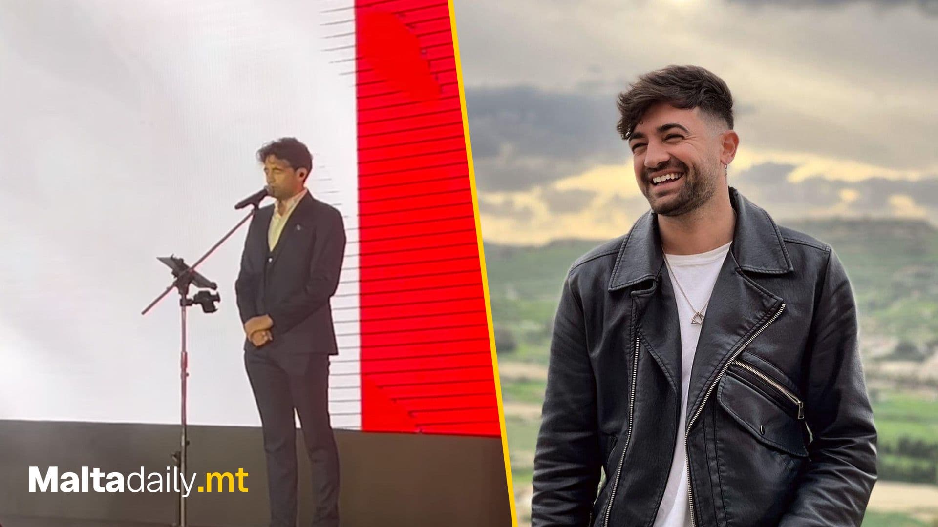 Kevin Paul Performs Maltese National Anthem In Abu Dhabi During Malta Day