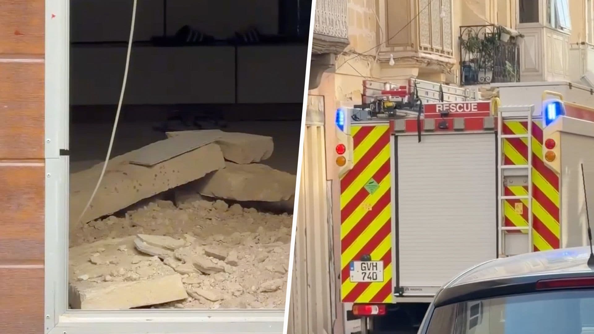 8 Year Old Boy Among Rescued After Roof Reportedly Collapses In Marsa