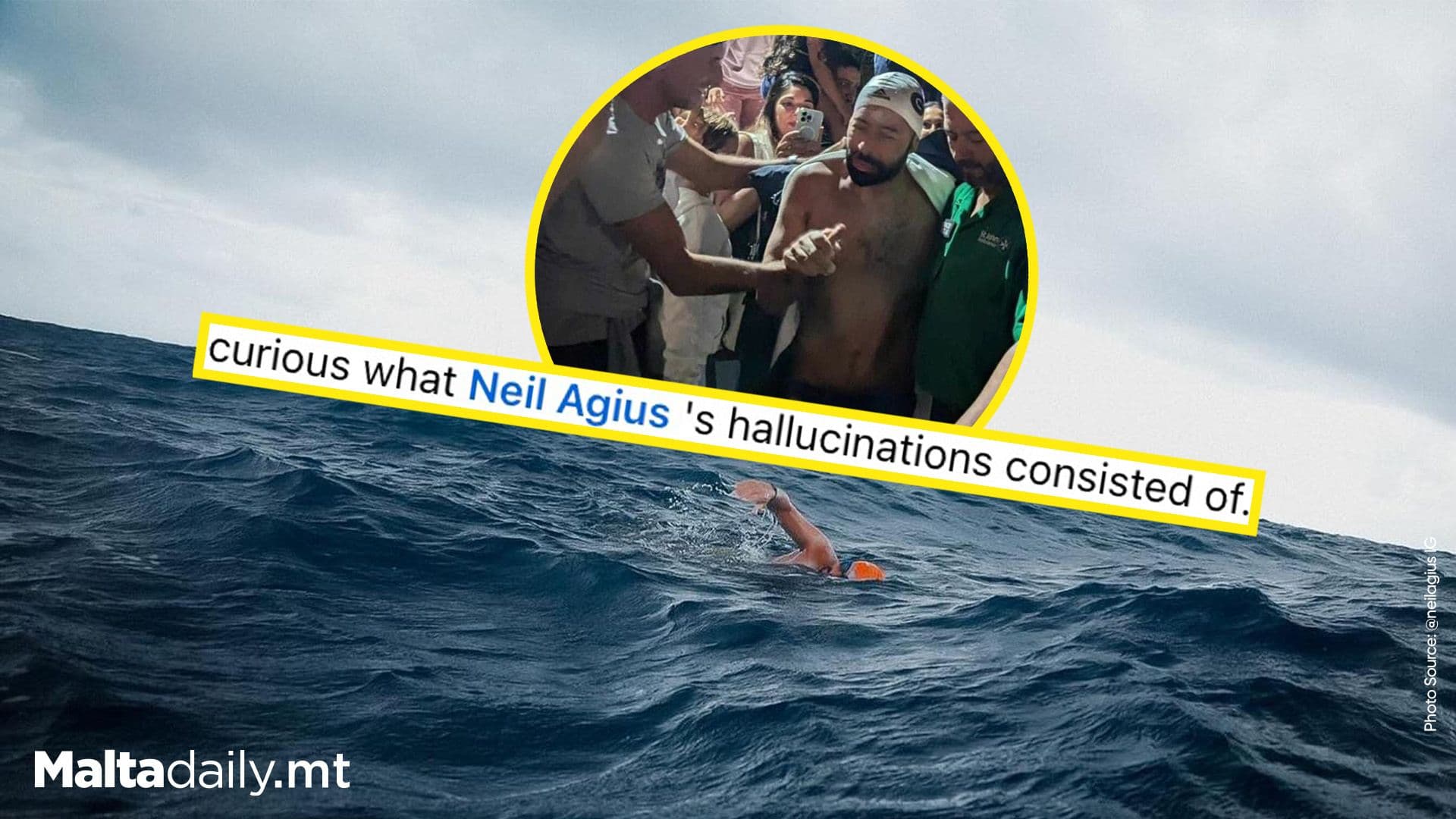 Triathlete Fabio Wonders What Neil Agius ‘Saw’ During His Swim
