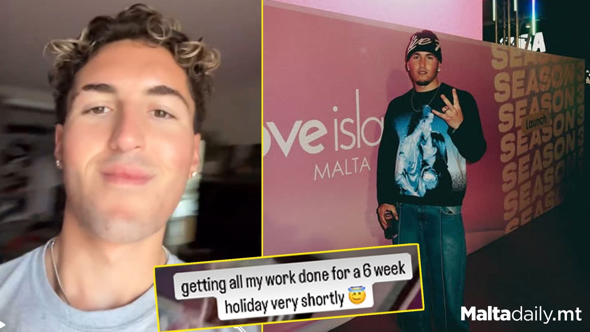 Dale Mallia Teases 6 Week Holiday Before Love Island Malta Starts