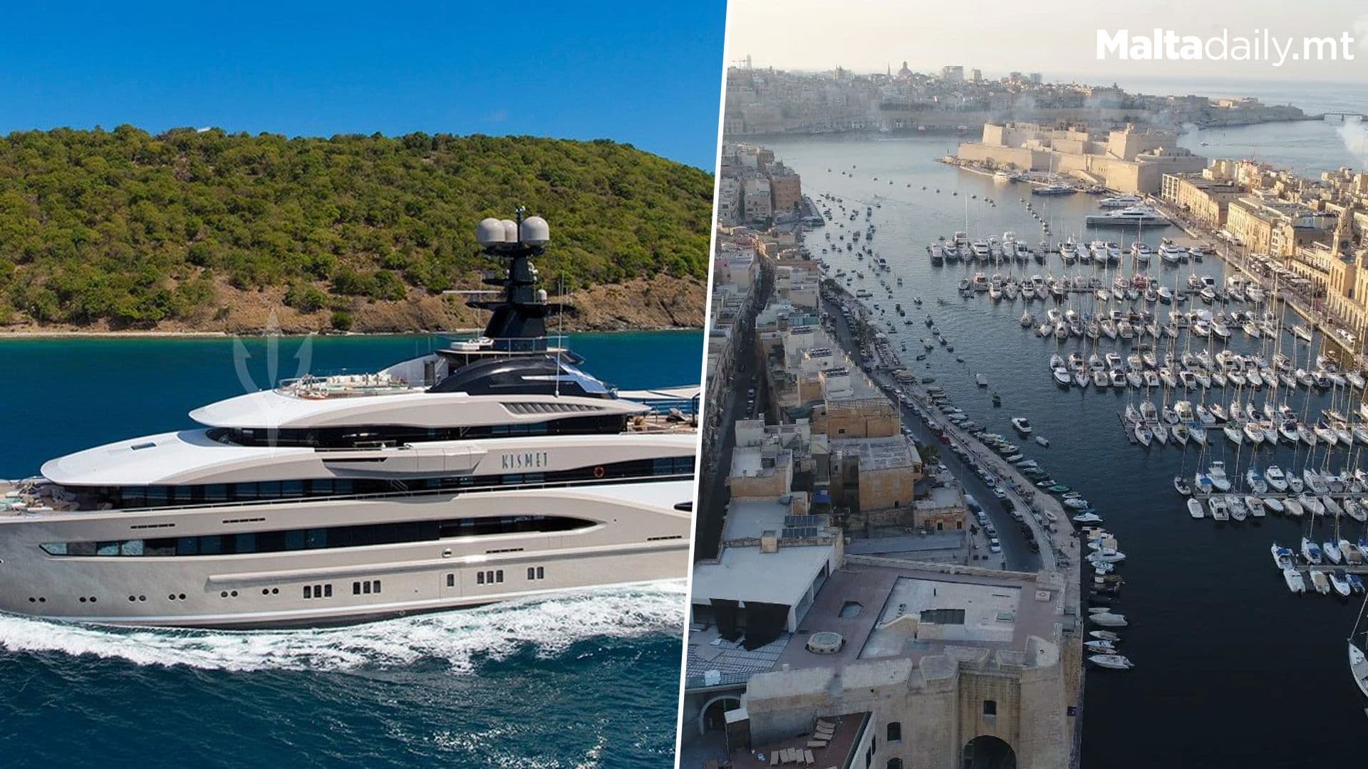 Super Luxury Yacht Spotted Docked In Malta’s Grand Harbour