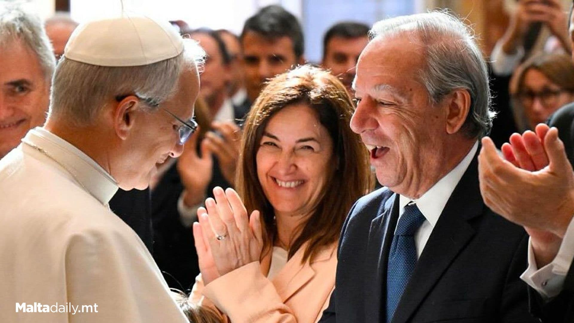 Former PM Lawrence Gonzi Meets Pope Leo XIV