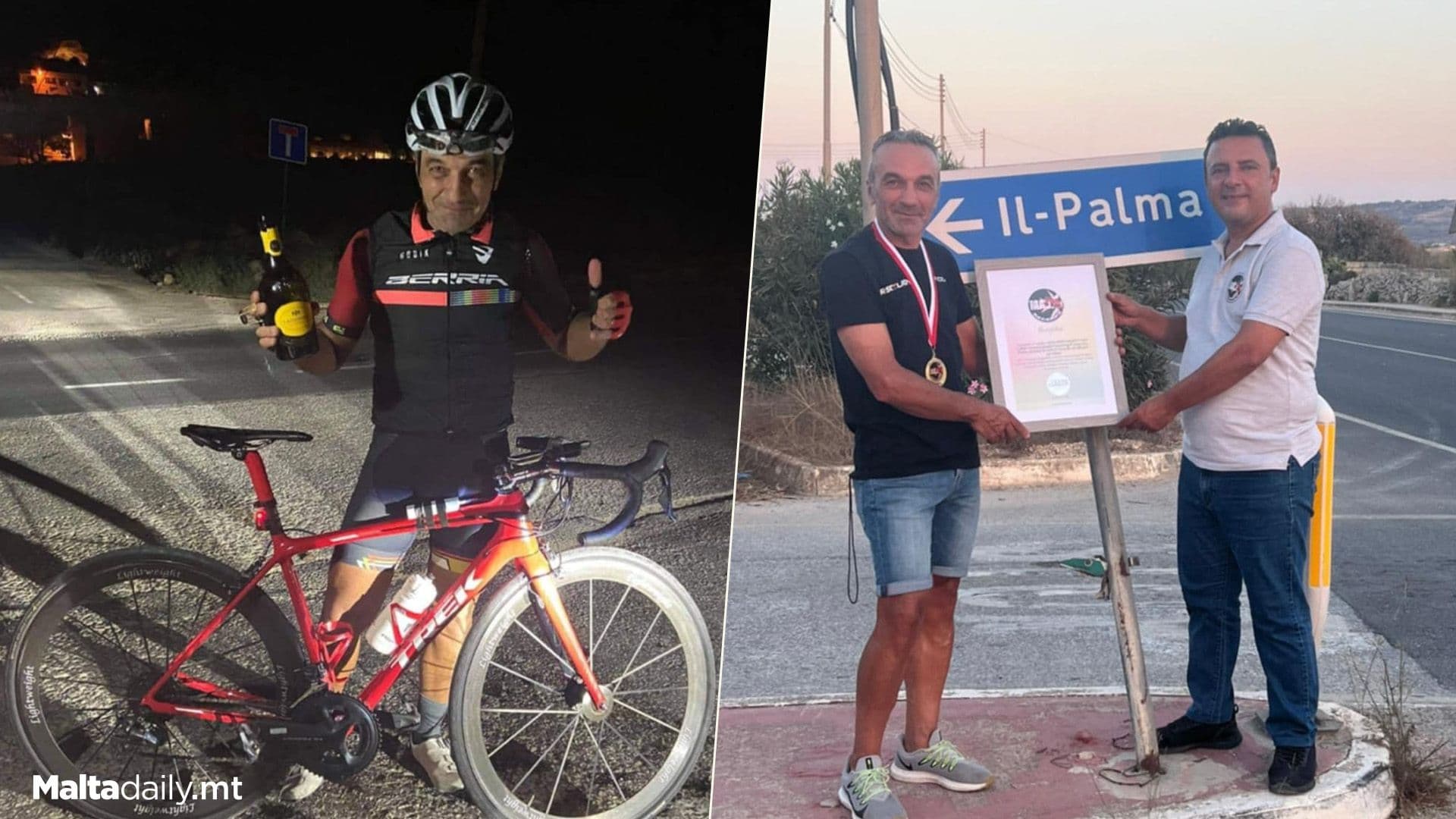 Record For 1st & Only Maltese Cyclist To Finish Everesting