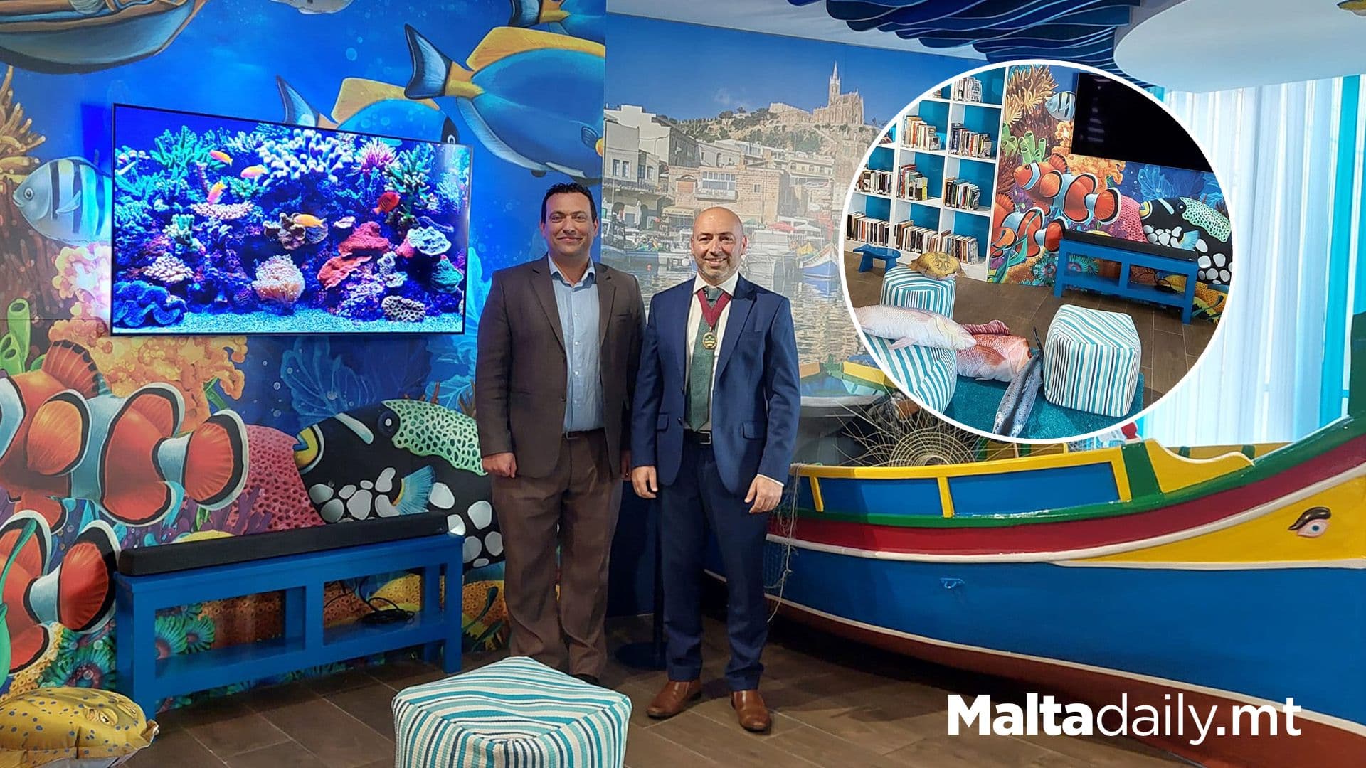 Għajnsielem Library and Marine Educational Centre Inaugurated