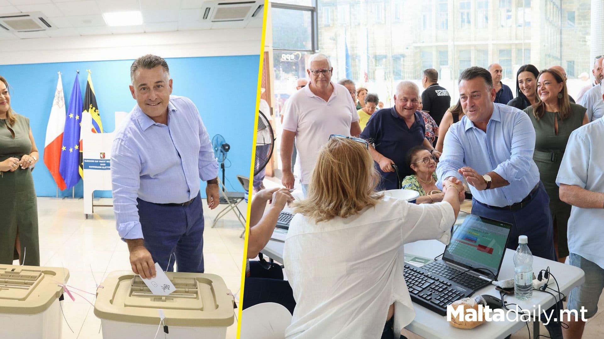 Bernard Grech Casts His Vote In PN Leadership Election