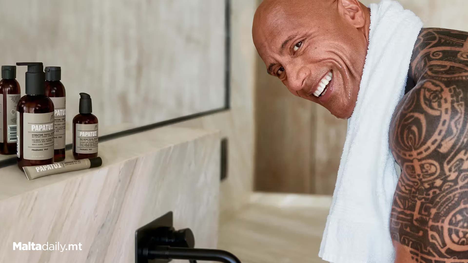 The Rock Launches His Own Men’s Personal Care Line, Papatui