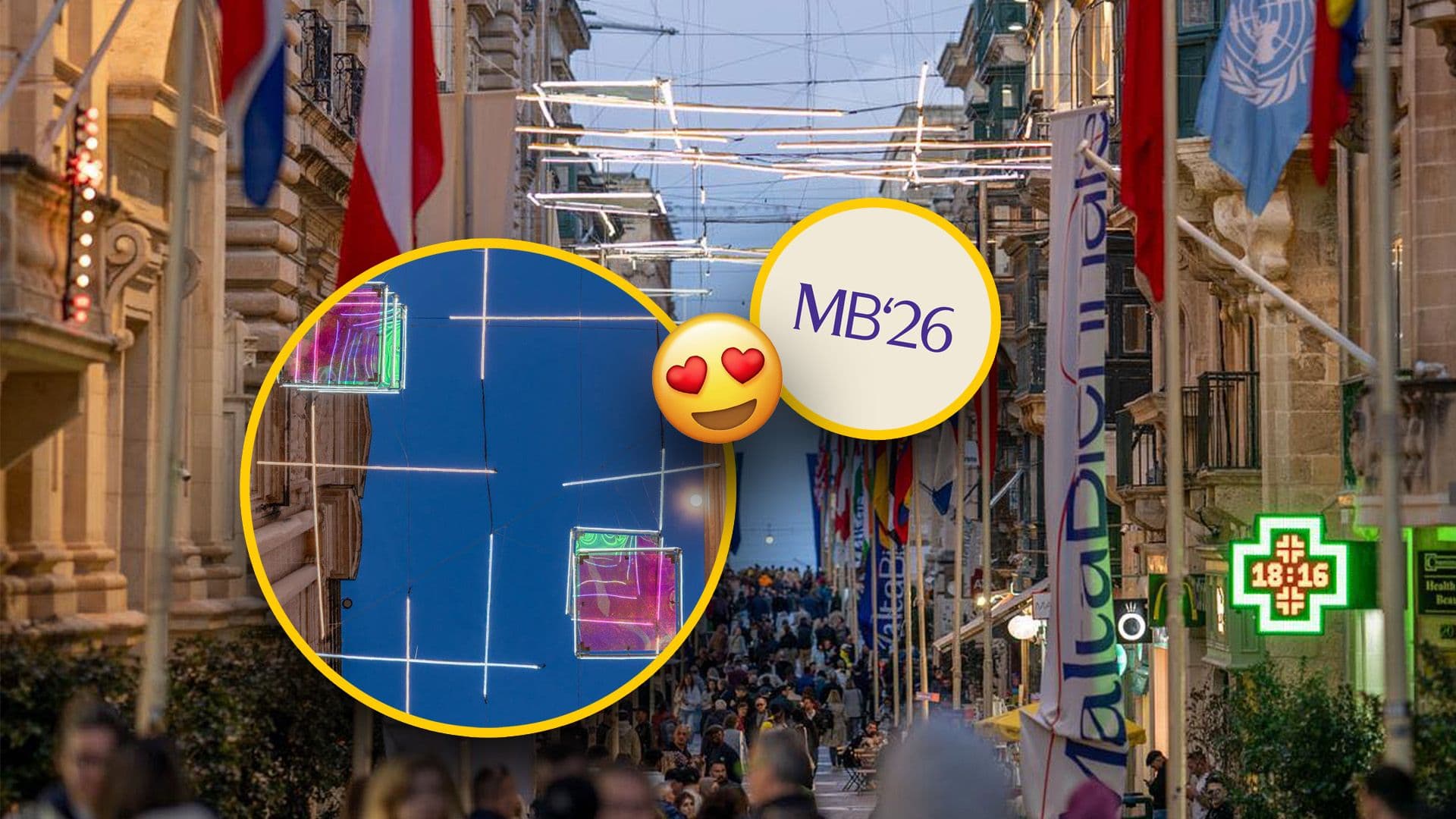 Valletta Lights Up For Second Edition Of The Malta Biennale