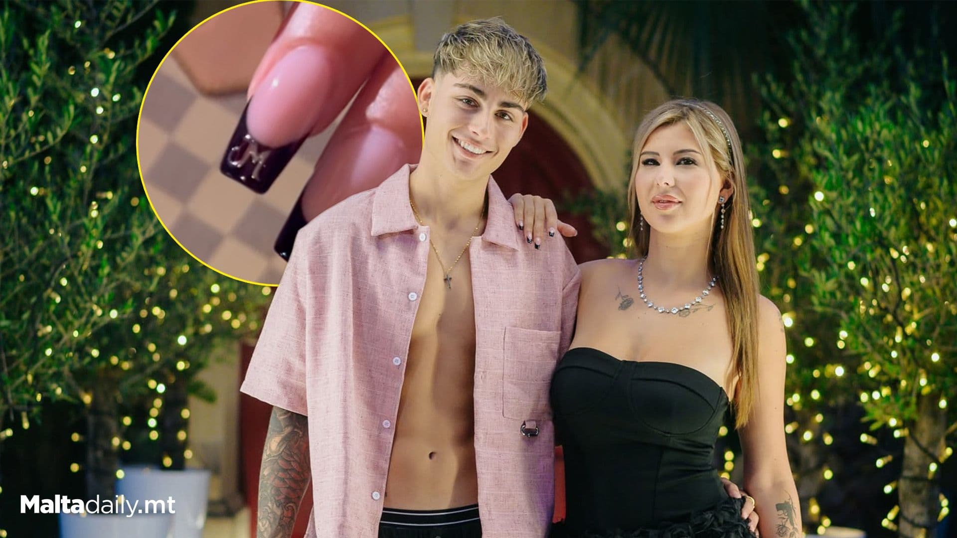 Evey Paints ‘M’ For Matthew On Nail