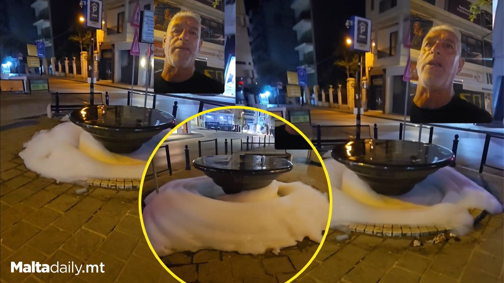 “Our Fountain Isn’t A Bubble Bath” Sliema Mayor Reacts To Foam-Filled Fountain