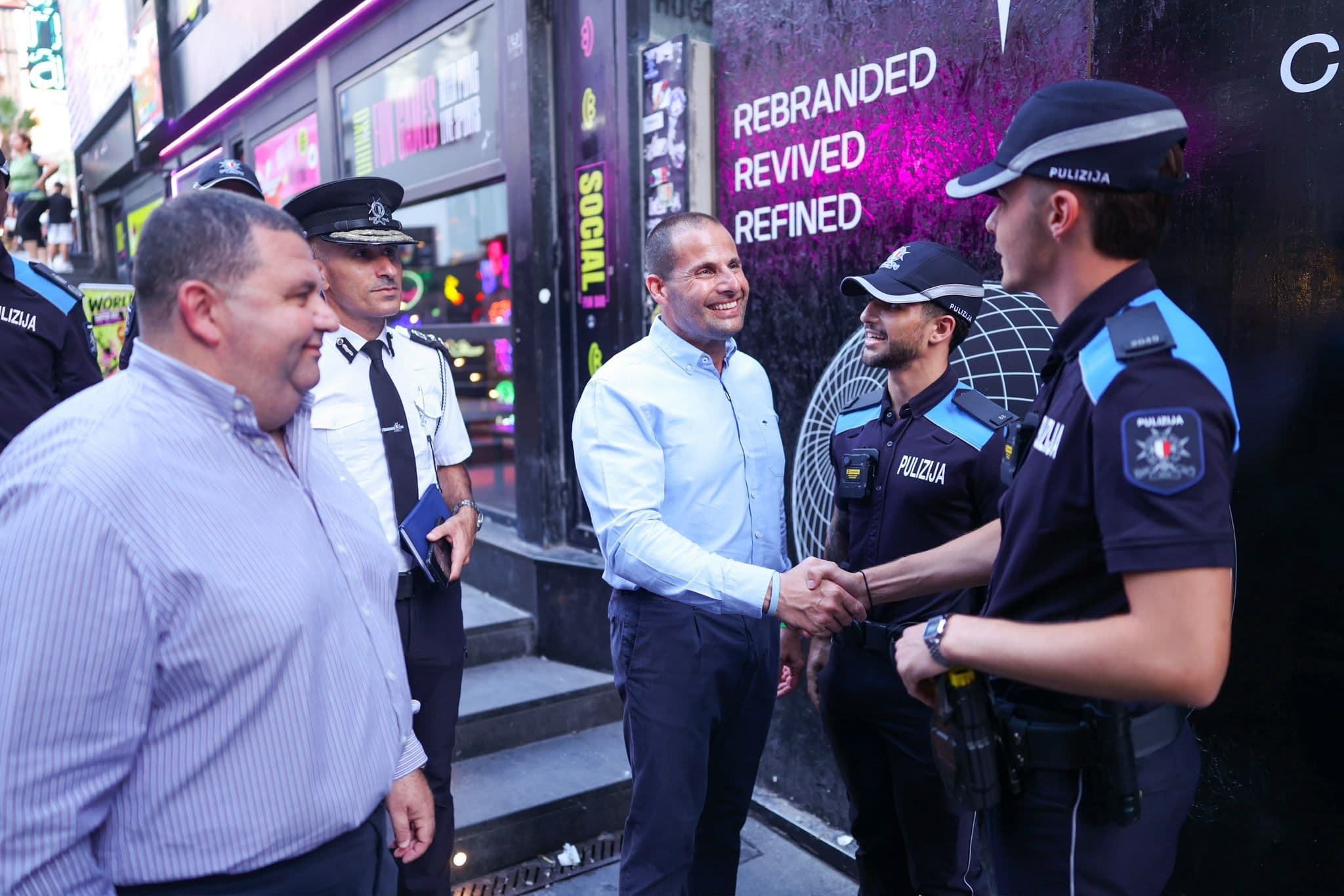 Prime Minister Robert Abela Visits Paceville Police Unit