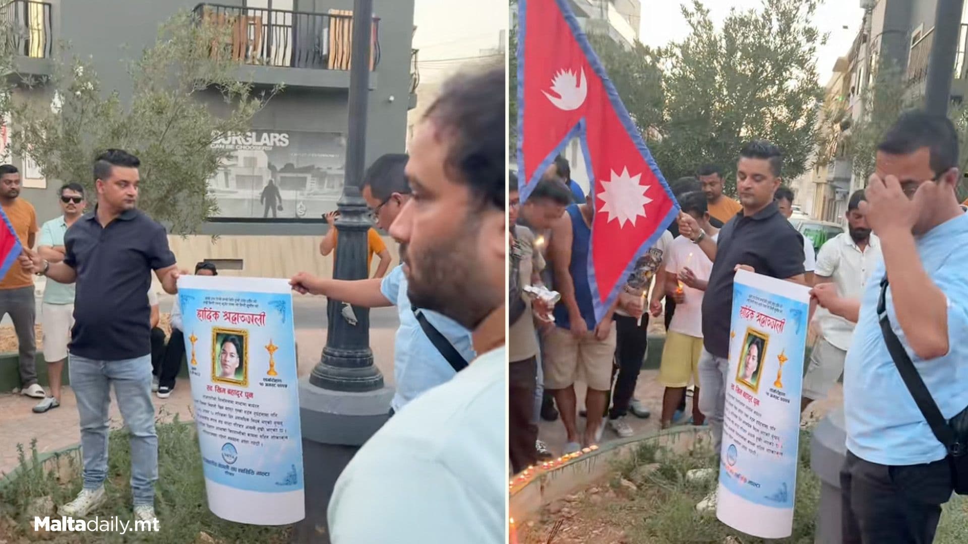 Local Nepalese Community Holds Vigil For Khim Bahadur Pun