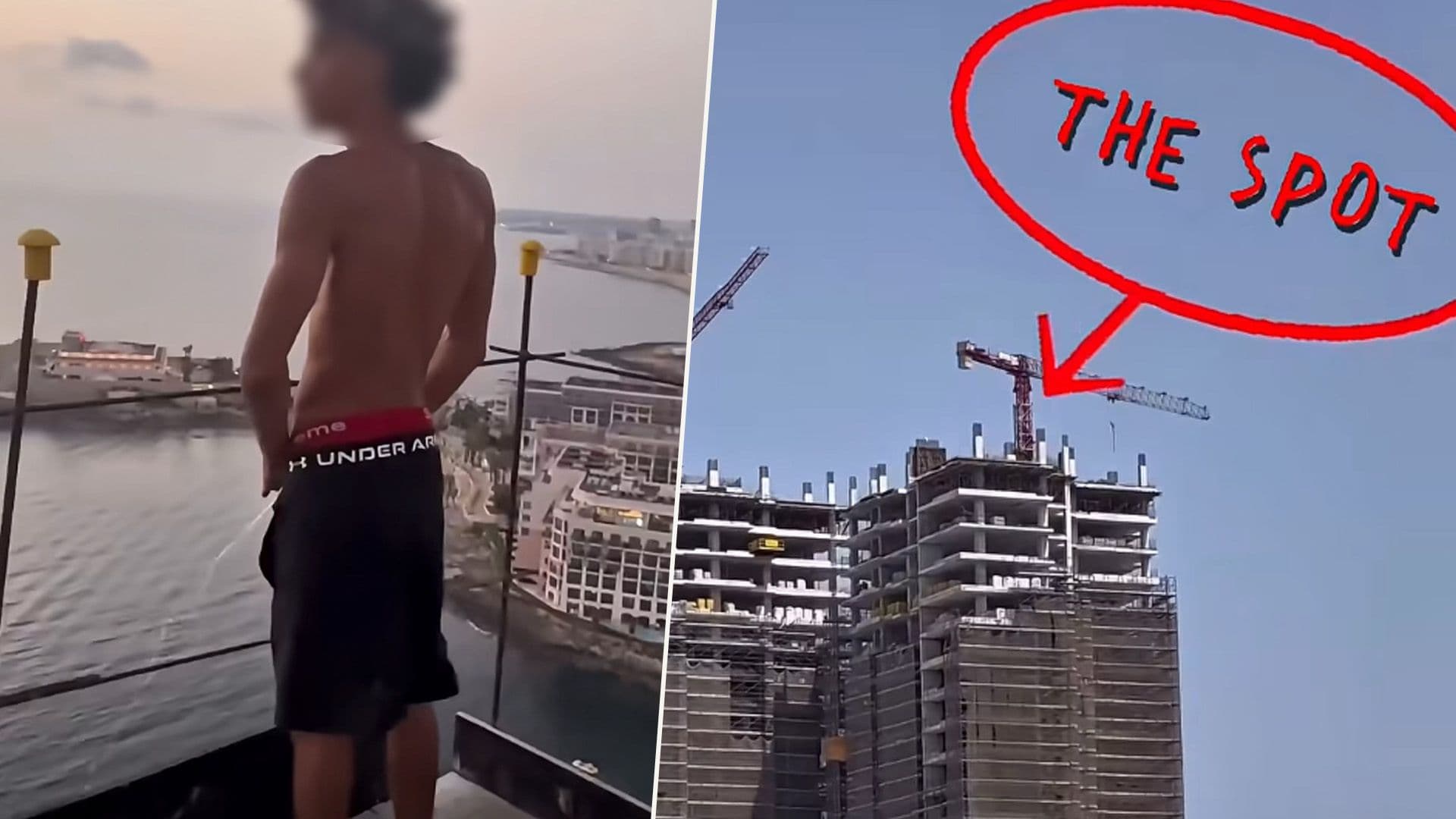 Youth Shares Video Seemingly Urinating Off Of Local Construction Site