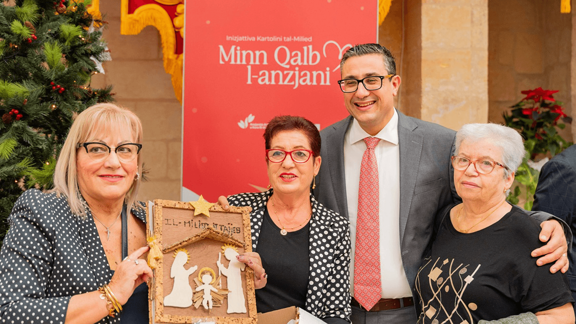 Local Elderly Design Malta’s Official Christmas Cards
